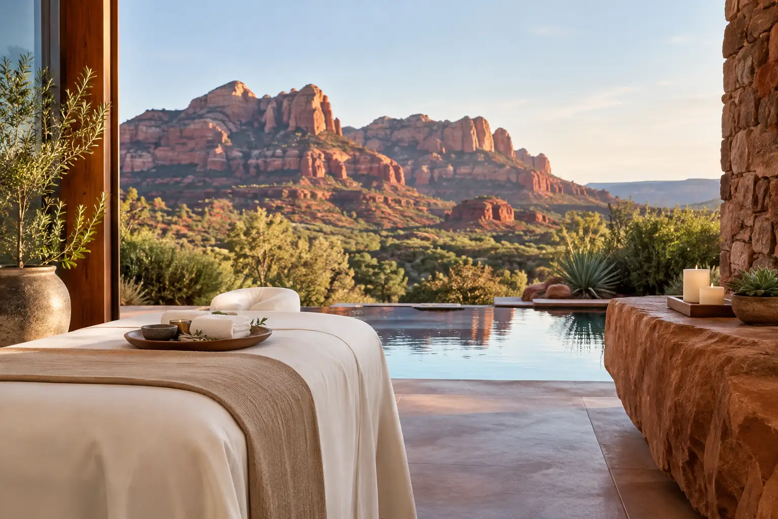 Are Treatments Private at a Sedona Spa Estate?